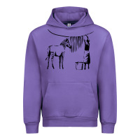 Tulip Banksy Zebra Urban Hoodie - artisFamous