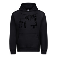 Black Banksy Zebra Urban Hoodie - artisFamous