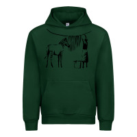 Forest Green Banksy Zebra Urban Hoodie - artisFamous