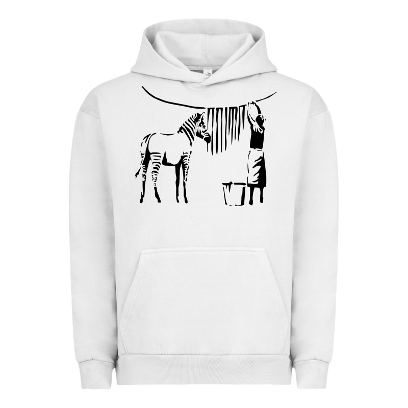 Banksy Zebra Urban Hoodie by artisFamous | Teevron
