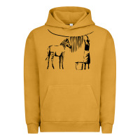 Pigment Peanut Butter Banksy Zebra Urban Hoodie - artisFamous