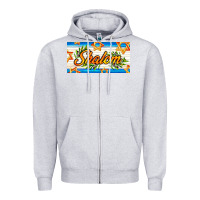 Heather Grey shalom with olive branch Zipper Hoodie - AdoDesignShop