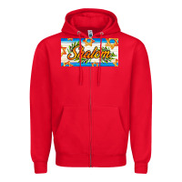 Red shalom with olive branch Zipper Hoodie - AdoDesignShop
