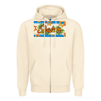 Sandshell shalom with olive branch Zipper Hoodie - AdoDesignShop