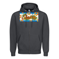 Smoke shalom with olive branch Zipper Hoodie - AdoDesignShop