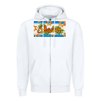 White shalom with olive branch Zipper Hoodie - AdoDesignShop