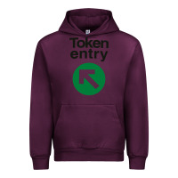 Mauve Wine token entry Urban Hoodie - artisFamous