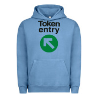 Pigment Pebble Blue token entry Urban Hoodie - artisFamous