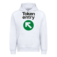 White token entry Urban Hoodie - artisFamous