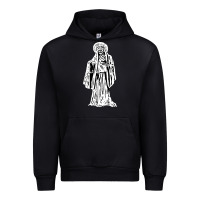 Black santa muerte blanca Urban Hoodie - artisFamous
