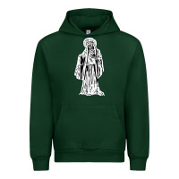 Forest Green santa muerte blanca Urban Hoodie - artisFamous