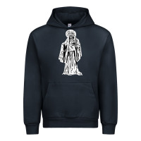 Navy santa muerte blanca Urban Hoodie - artisFamous