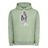 Pigment Oil Green santa muerte blanca Urban Hoodie - artisFamous