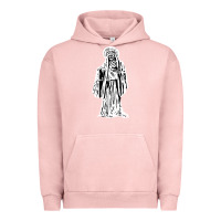 Pigment Salmon santa muerte blanca Urban Hoodie - artisFamous