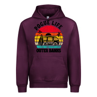 Mauve Wine car pogue life outer banks Urban Hoodie - artisFamous
