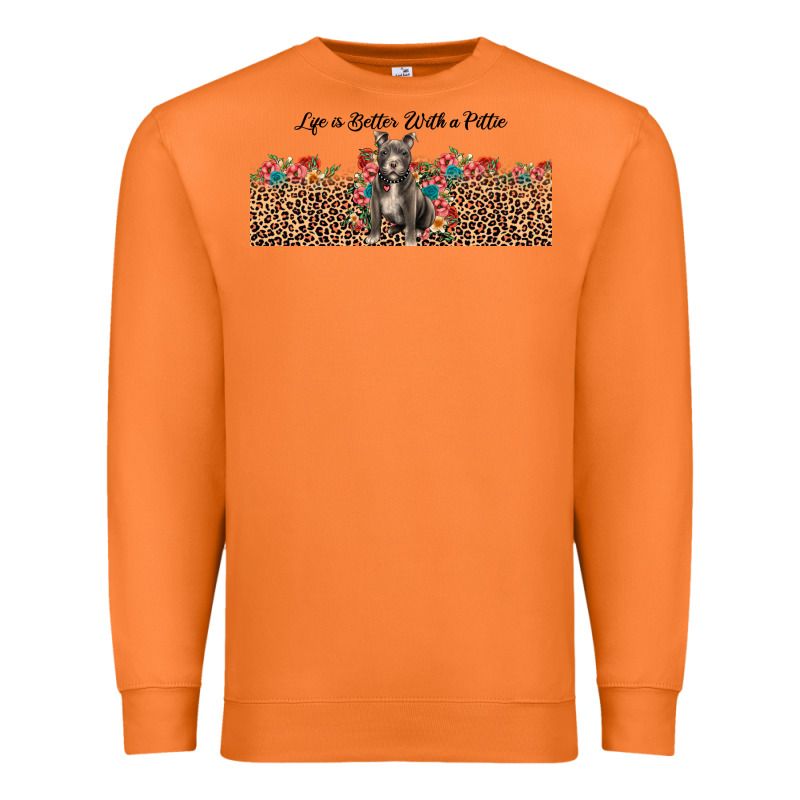 Life Is Better With A Pittie Premium Sweatshirt by JahusDesignShop | Teevron
