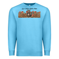 Ocean Blue life is better with a pittie Premium Sweatshirt - JahusDesignShop