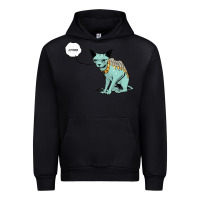Black lying cat Urban Hoodie - artisFamous