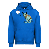 Cobalt lying cat Urban Hoodie - artisFamous