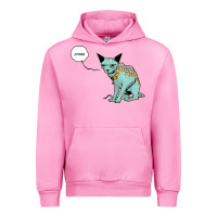 Fuchsia Pink lying cat Urban Hoodie - artisFamous