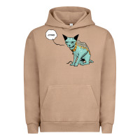 Pigment Burro lying cat Urban Hoodie - artisFamous
