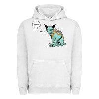 Pigment Lunar Rock lying cat Urban Hoodie - artisFamous