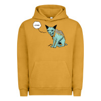 Pigment Peanut Butter lying cat Urban Hoodie - artisFamous