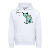 White lying cat Urban Hoodie - artisFamous