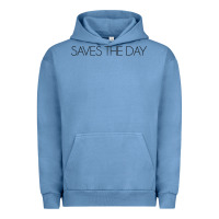 Pigment Pebble Blue Saves The Day Urban Hoodie - artisFamous