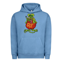 Pigment Pebble Blue classic rat fink Urban Hoodie - artisFamous