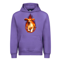 Tulip Dog In Fire Urban Hoodie - artisFamous