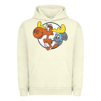 Pigment Pistachio Vintage Rocky And Bullwinkle Urban Hoodie - artisFamous