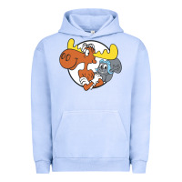 Pigment Grape Ice Vintage Rocky And Bullwinkle Urban Hoodie - artisFamous