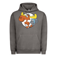 Pigment Tornado Vintage Rocky And Bullwinkle Urban Hoodie - artisFamous