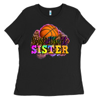 Black basketball sister Ladies Tee - OliviaCreatesArt
