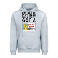 Heather Grey arthur library card classic rachelrae09 Urban Hoodie - artisFamous