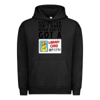 Pigment Black arthur library card classic rachelrae09 Urban Hoodie - artisFamous