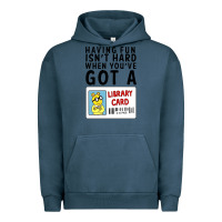 Pigment Midnight Navy arthur library card classic rachelrae09 Urban Hoodie - artisFamous