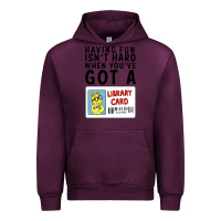 Mauve Wine arthur library card classic rachelrae09 Urban Hoodie - artisFamous