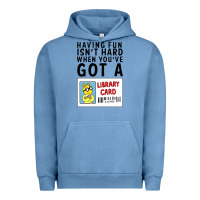 Pigment Pebble Blue arthur library card classic rachelrae09 Urban Hoodie - artisFamous