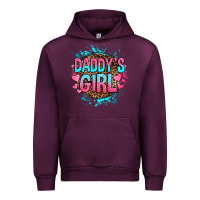 Mauve Wine daddy's girl Urban Hoodie - RanaPortraitStore
