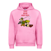 Fuchsia Pink yogi bear & boo boo Urban Hoodie - artisFamous