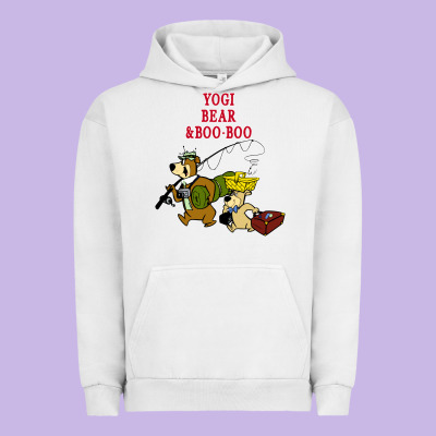 Yogi Bear & Boo Boo Urban Hoodie Designed By Artisfamous