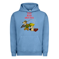 Pigment Pebble Blue yogi bear & boo boo Urban Hoodie - artisFamous