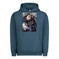 Pigment Midnight Navy bucky barnes a hero Urban Hoodie - artisFamous