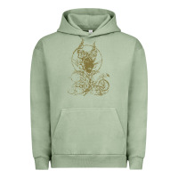 Pigment Oil Green sleeping beauty maleficent crow branchesy Urban Hoodie - artisFamous