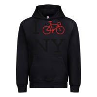 Black i bike ny funny bike Urban Hoodie - artisFamous