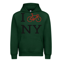 Forest Green i bike ny funny bike Urban Hoodie - artisFamous