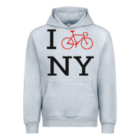 Heather Grey i bike ny funny bike Urban Hoodie - artisFamous