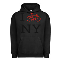 Pigment Black i bike ny funny bike Urban Hoodie - artisFamous